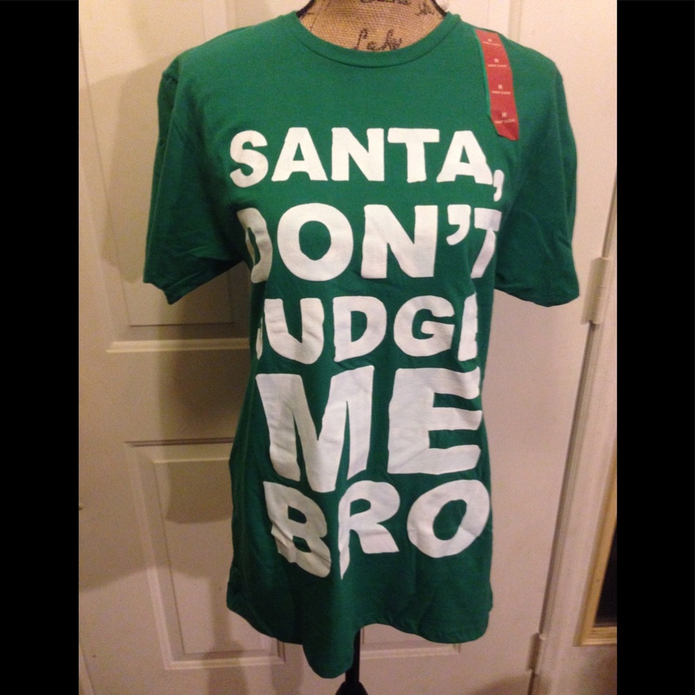 NWT Green Novelty Christmas Tshirt